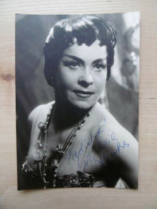 Maria Kouba Opera Signed 4x6 Inch Postcard Autograph