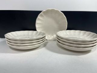 Copeland Spode Chelsea Wicker Set Of 9 Butter Pats - Mini Plate