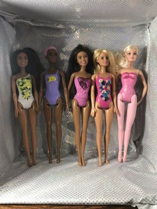 5 Barbie Dolls Aa Teresa Hispanic Blonde Bathing Suit All Good Fashionista