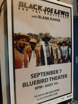 Black Joe Lewis & The Honeybears Signed 11x17 Billboard Tour Poster / Denver