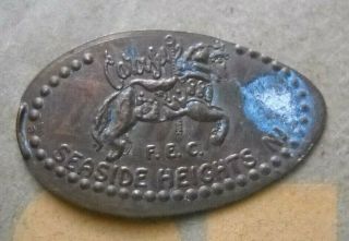 Carousel Fec Elongated Penny Seaside Heights Nj Usa Cent Horse Souvenir Coin