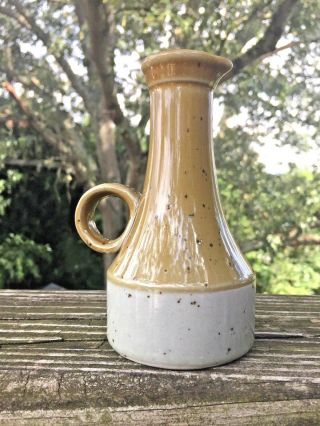 Vintage Raku Drizzle Drip Glaze Speckled Miniature Pitcher Vase Art Pottery ❤️j8