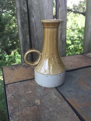 Vintage Raku Drizzle Drip Glaze Speckled Miniature Pitcher Vase Art Pottery ❤️j8 2