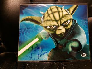 Bam Box Star Wars Authentic Tom Kane As Yoda 8x10 Signed Autograph Photo