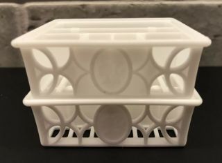2 WHITE DISH BASKETS from 2008 Barbie Dream House Townhouse 3