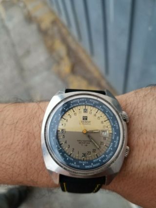 Vintage Tissot Navigator Seastar T12 24hr World Time Watch - Cw