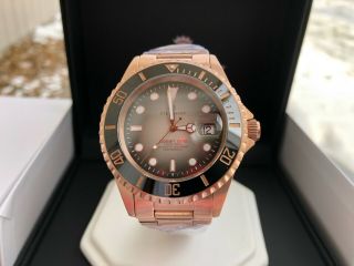 Very Rare Steinhart Ocean One Pink Gold Black Ceramic Limited Watch B&p