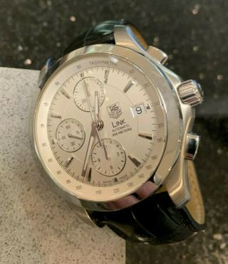 Tag Heuer Link Automatic Calibre 16 Stainless Steel Chronograph Cjf2111