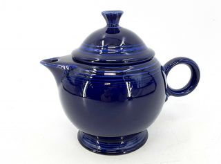 Vintage Homer Laughlin Fiestaware Fiesta Cobalt Blue Glaze Teapot