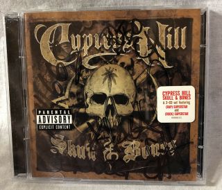 Cypress Hill Signed Cd Skull & Bones Sen Dog,  B Real And Bobo 1