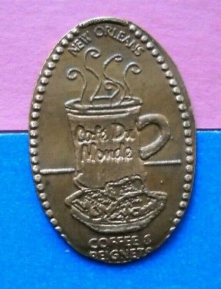 Cafe Du Monde Elongated Penny Orleans La Usa Cent Souvenir Coin