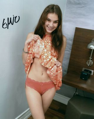 Ellie Eilish Flashing Her Panties Signed 8x10 Photo Adult Model Proof 52