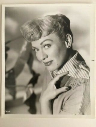 Eve Arden Signed 8x10 Glossy Photo - Mothers - In - Law -.