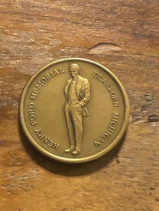 Henry Ford Memorial Dearborn,  Michigan Medal