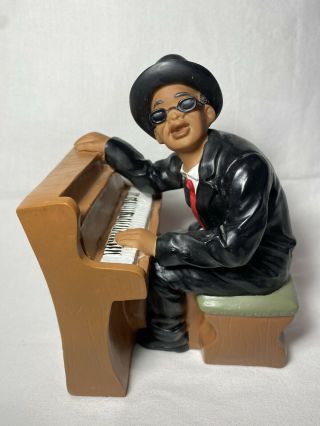 Resin Figurine Stevie Wonder On The Piano