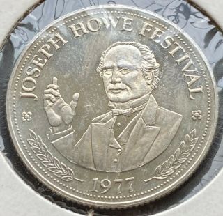 1977 Halifax Nova Scotia Trade Dollar $1 Token - Joseph Howe Festival