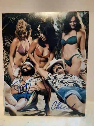 Cheech And Chong " Up In Smoke " Authentic Autographs 8 X 10photo