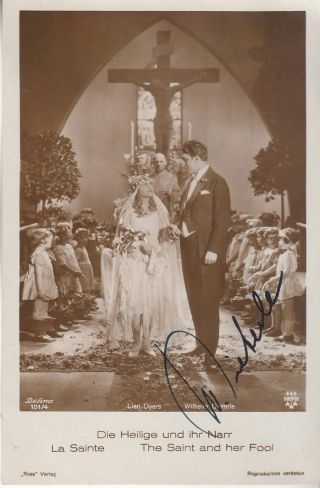 William Dieterle Vintage Signed Photo 1928 Famed Movie Director Silent Films