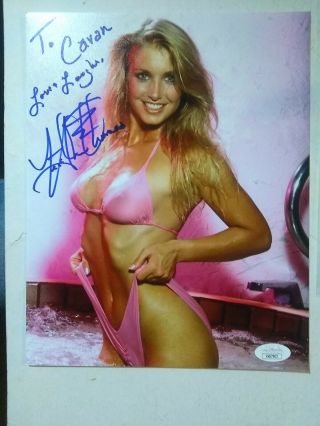 Heather Thomas Signed 8x10 Photo Sexy In Bikini Jsa Star The Fall Guy & Zapped