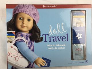 American Girl Doll Travel Set Crafts Stickers Playing Cards Patterns More