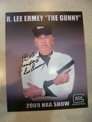 R Lee Ermey Autographed Nra Show Poster 2009