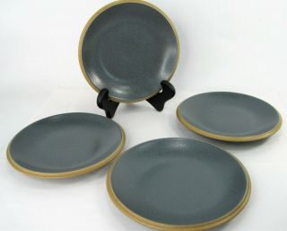 Dansk Santiago Gray 8 " Salad Appetizer Lunch Side Plates Set Of 4 Stoneware