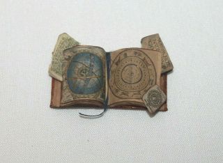 Miniature Dollhouse Book Astrology Old World Style Detailed 1.  25 " X 2 "