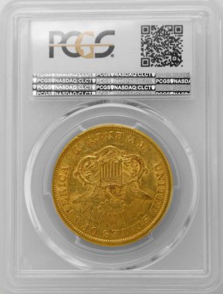 1856 - P PCGS AU 50 Gold $20 Double Eagle About Uncirculated Twenty D Graded Coin 2