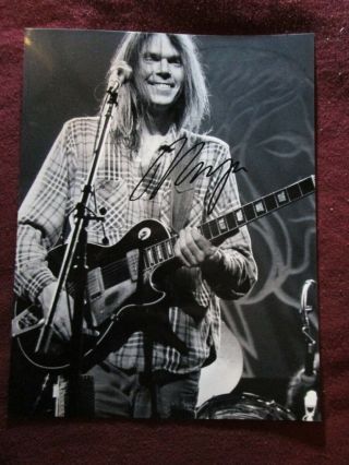 Neil Young Great 11 X 8 Photo Signed,