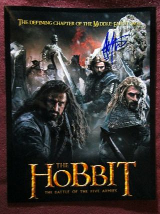 Aidan Turner The Hobbit Great 11 X 8 Photo Signed,