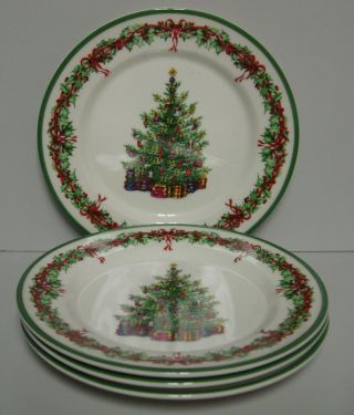 Christopher Radko Holiday Celebrations Salad Plate Set Of Four More Items Avail