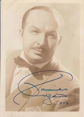 Xavier Cugat Vintage Signed Autographed Photograph Finest On Ebay