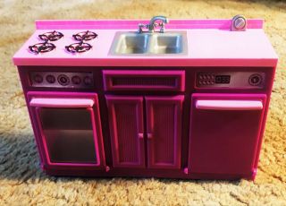 Barbie Dream House Sink Stove Dishwasher Kitchen Furniture 2008 Vgc