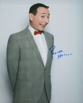 Pee Wee Herman Paul Reubens Actor Signed 8x10 Photo With