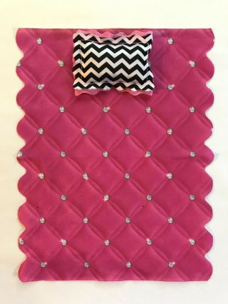 Barbie Dream House Replacement Bed Pillow And Blanket Pink