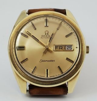 Vintage Omega Seamaster Automatic 752 Movement Ref.  166.  032 Brown Leather Band