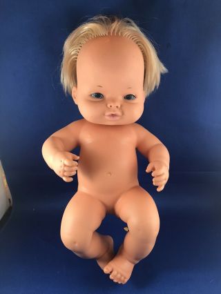 Mattel Baby Tender Love 1974 Vinyl Baby Doll 13 " Drink And Wets