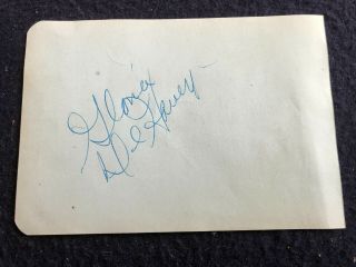 Vintage Album Page Signed By Actors Gloria Dehaven And John Payne