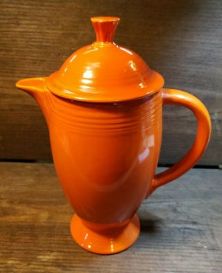 Vintage Fiesta Ware (homer Laughlin) Coffee Server - Classic Red 1938 - 1942