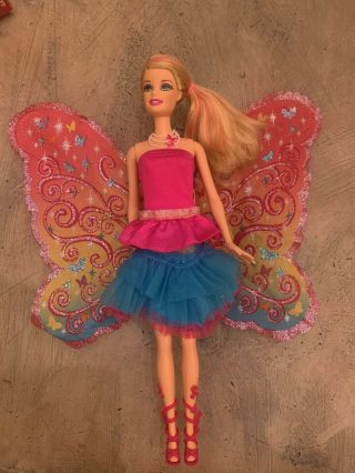 Barbie Doll A Fairy Secret W Outfit Shoes Wings & Necklace