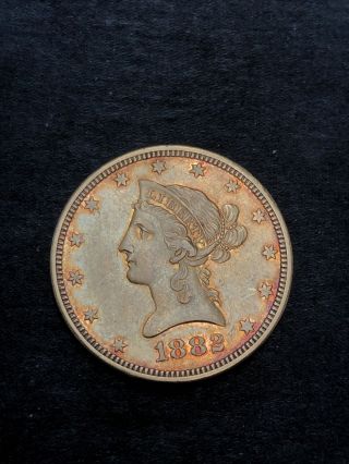 1882 - O $10 Liberty Head Gold - Cleaned