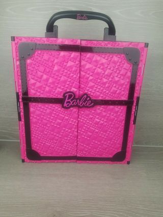 Barbie Pink Fashionista Storage Closet Carrying Case 2011