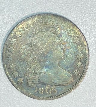 1803 Draped Bust Dime Very Fine Details Cleaned