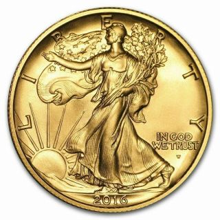 2016 - W 100th ANNIVERSARY GOLD WALKING LIBERTY HALF 1/2 OZ.  9999 PURE GOLD 2