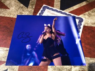 Ariana Grande Sexy Hand Signed 10 X 8 Photo Autograph &