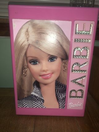 Pink Barbie Doll Fashion Wardrobe Trunk Carrying Case Tara Toy Corp Mattel 2003