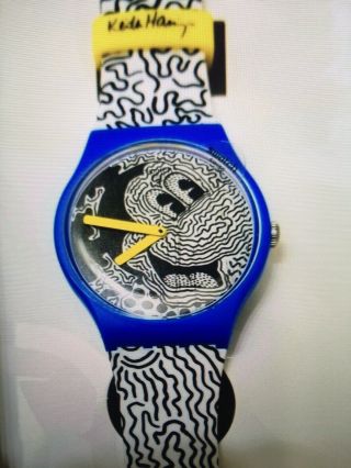 Keith Haring Mickey Mouse “eclectic” Swatch With Canvas Tote Store Exclusives