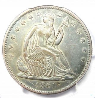 1861 - O Csa Obverse Seated Liberty Half Dollar 50c Fs - 401 Wb - 102 - Pcgs Au Detail