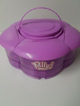 Polly Pockets Flower Hard Molded Storage Carry Case 2004.  Is