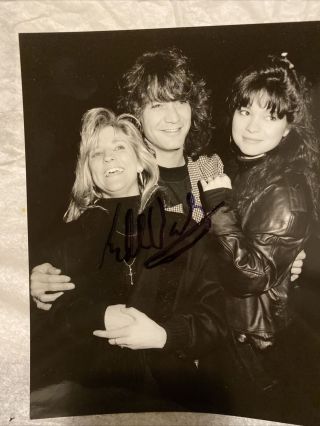 Edward Van Halen Signed 8x10 Photo Eddie Autographed Valerie Bertinelli 1989
